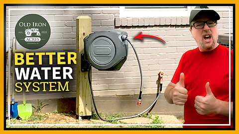 Can I Clean up the Yard in ONE DAY? (Retractable Hose Reel Install)