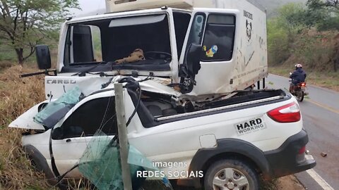 Idoso morre em acidente na MG-474 entre caminhão e carro em Aimorés