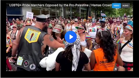 The standoff between LGBT Pride marchers and pro-Gaza demonstrators in Philadelphia.