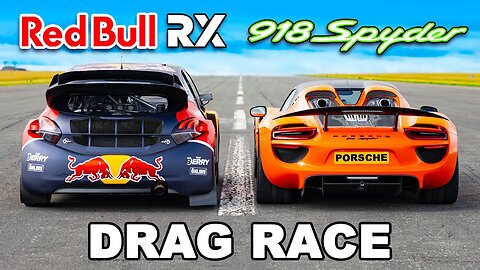 Porsche Hypercar v Red Bull Rallycross: DRAG RACE