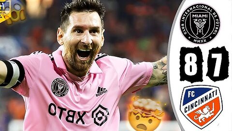 Messi Unbelievable Remontada - Inter Miami vs Cincinnati 3-3 (5-4 PEN) Highlights & Goals - 2023