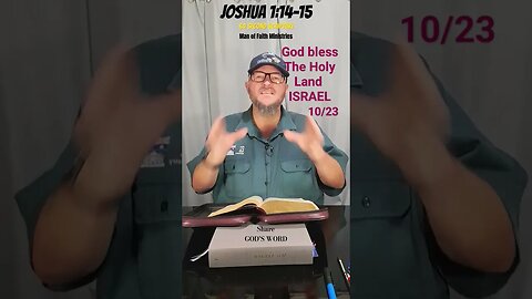 ISRAEL The Promised Land {Joshua 1:14-15}, 60 Second Scripture, Man of Faith Ministries