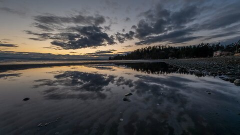 clouds over the lake