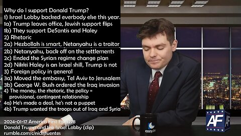 Donald Trump and the Israel Lobby - Nick Fuentes, Kevin MacDonald analysis