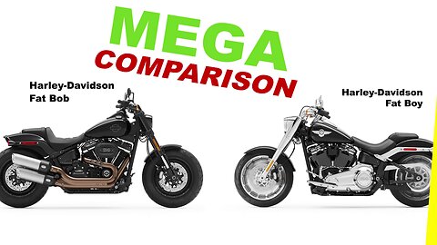 Harley-Davidson Fat Bob vs Harley-Davidson Fat Boy_Kuch Bhi