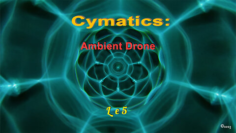 Cymatics: Science and Vibration. Ambient drone background meditation #4k #visual #kymatik #sound