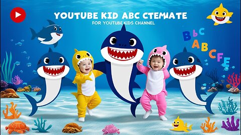 Baby Sharks learning ABCD rhymes