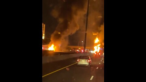 Truck Explosion On Hwy401 Pickering