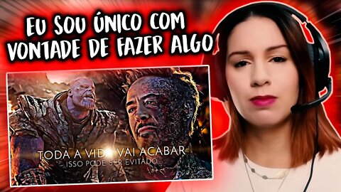 Thanos, Vingadores e Ultron - EU SOU ÚNICO COM VONTADE DE FAZER ALGO - REACT