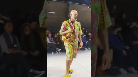 Grafite desfilando no São Paulo Fashion Week