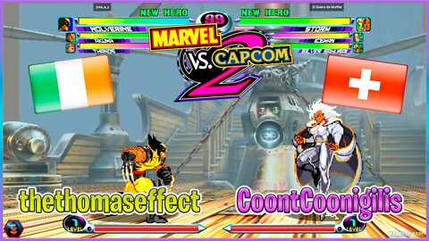 Marvel Vs. Capcom 2 New Age of Heroes (thethomaseffect Vs. CoontCoonigilis) [Ireland Vs Switzerland]