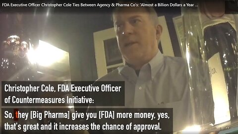 FDA Admits Collusion With Big Pharma