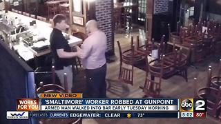 Smaltimore employee robbed at gunpoint