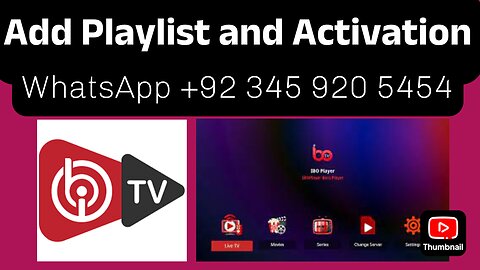 How to add Playlist and Activate IBO PLAYER
