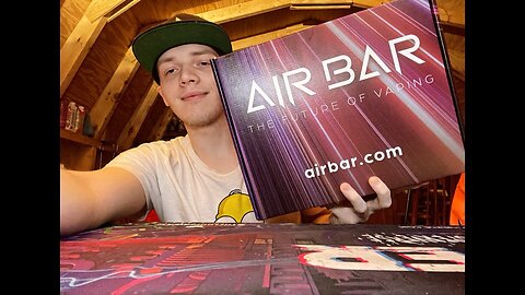 Reviewing goodies from homies at AIRBAR! (Juicy watermelon ice 10k and Blueberry grape mint zero nic