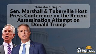 Sen. Marshall & Tuberville Host Press Conference on the Second Assassination Attempt on Donald Trump