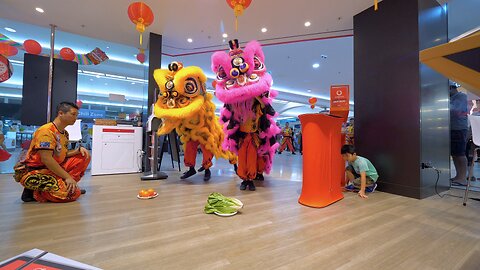 Lion Dance Chinese New Year Southlands Boulevarde Vodafone Perth Australia