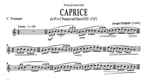 🎺🎺🎺🎺 [TRUMPET SOLO] Caprice for Trumpet and Piano by Joseph Turrin - Heinz Karl Schwebel