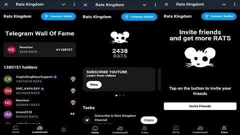 Rats Kingdom | Earn $RATS Based On The Age Of Your Telegram Account | New Telegram Crypto Mining Bot