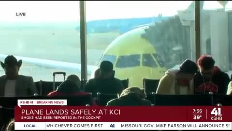 Spirit Airlines flight from Detroit to Phoenix diverts to KCI after odor reported in cockpit