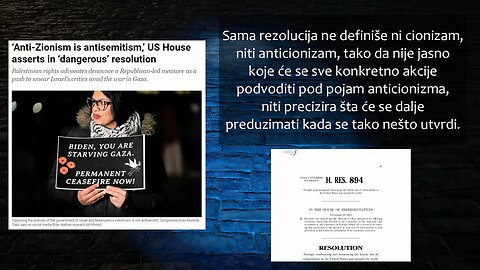 Opasna rezolucija Predstavničkog doma SAD tvrdi da je anticionizam isto što i antisemitizam.