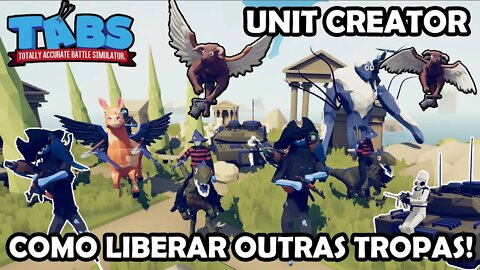 Liberando mais tropas no Unit Creator! - Totally Accurate Battle Simulator Gameplay PT -BR