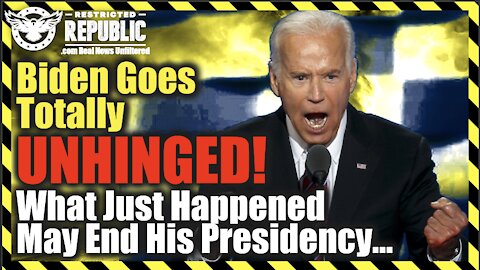 Biden Goes Totally UNHINGED! What Just Happened May End His Presidency!