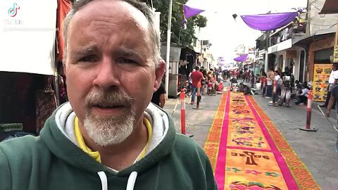 The carpets of holy week in Guatemala!