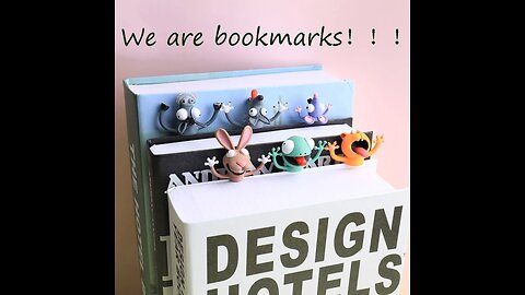 3D Stereo Cartoon Marker Animal Bookmarks Ocean Series Seal Octopus Cat Panda