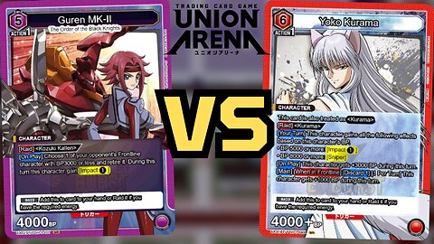 Union Arena Card Game - Code Geass (Purple Control) VS Yu Yu Hackusho (Red Aggro) Gameplay