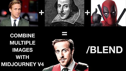 How To Combine Multiple Images In Midjourney V4 - New Blend Command
