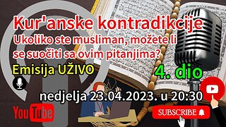 Kur'anske kontradikcije 4. dio | Pax Vobiscum