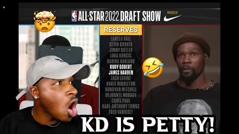 KD Throws SHADE At James Harden?! 2022 NBA All-Star Draft - Team LeBron vs Team Durant REACTION