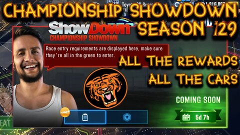 CSR2: Season 129 Championship Showdown - all the cars, all the rewards