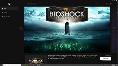 2022 Bio Shock Collection FREE Epic games store till june 2nd