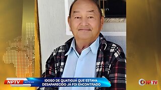 #NPTVNotícias | Idoso de Quatiguá que estava Desaparecido já foi encontrado 🙏🙏