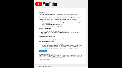 Video BANNED by Youtube. Soros and the nazis..