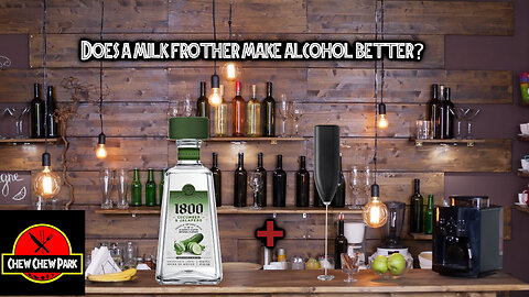 Does A Milk Frother Make Alcohol Better? 1800 Cucumber & Jalapeno Tequila