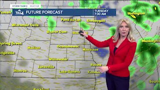 Chance for more rain on Tuesday