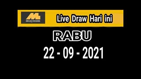 Live Draw Magnum 4D hari ini 22 - 09 - 2021