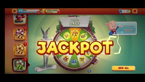 15 x Daily Wheel Spins - 680 piece Jackpot - Looney Tunes World of Mayhem