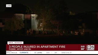 3 hurt after jumping from burning Ahwatukee apartment