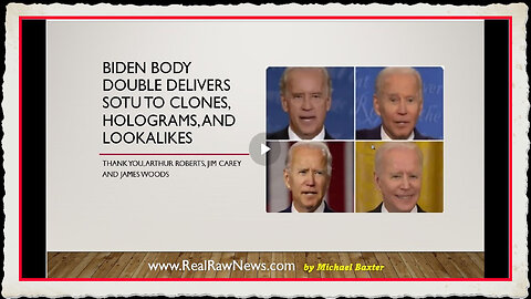 Biden Body Double Delivers State of the Union Address to Clones.