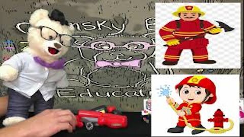 Go on a visit to a Fire House with Chumsky Bear | Surprise Toy Opening | Educational Videos for Kids