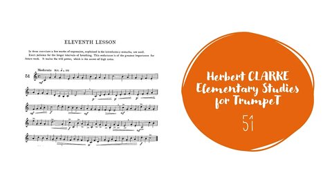 [TRUMPET METHOD] CLARKE Elementary Studies for Trumpet 51