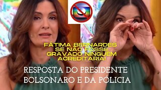 REDE GLOBO DEFENDE LADRÃO I PRESIDENTE BOLSONARO E PM DÁ RESPOSTA PRA APRESENTADORA FÁTIMA BERNARDES