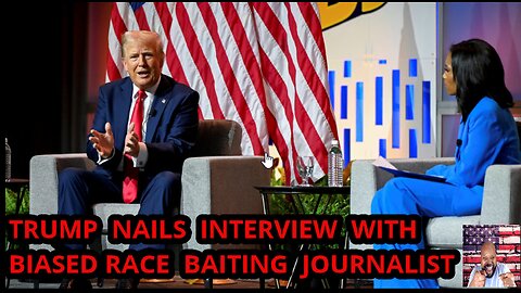 President Trump Slams Reporter in NABJ Interview in Chicago.