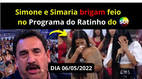 Barraco entre Simone e Simaria no Programa do Ratinho - Simaria diz: “Tomei no c* ...”