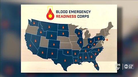 SunCoast Blood Centers joins national blood donation network in response to mass trauma events