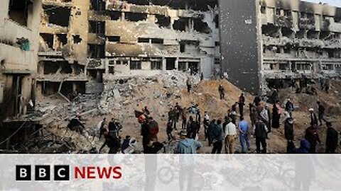 Mass graves at hospital in Gaza after Israelwithdrew its forces | BBC News